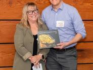 Anna Quinn and Mayor Faber - photo credit Deja Webster