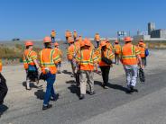 Deputy Mayor Amy Howard on a tour as part of AWC 2025