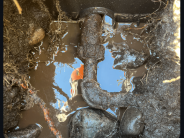 Non-lead galvanized water line