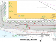 Proposed force main plan drawing