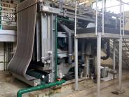 Belt press where biosolids are dewatered so they can be hauled to the Compost Facility