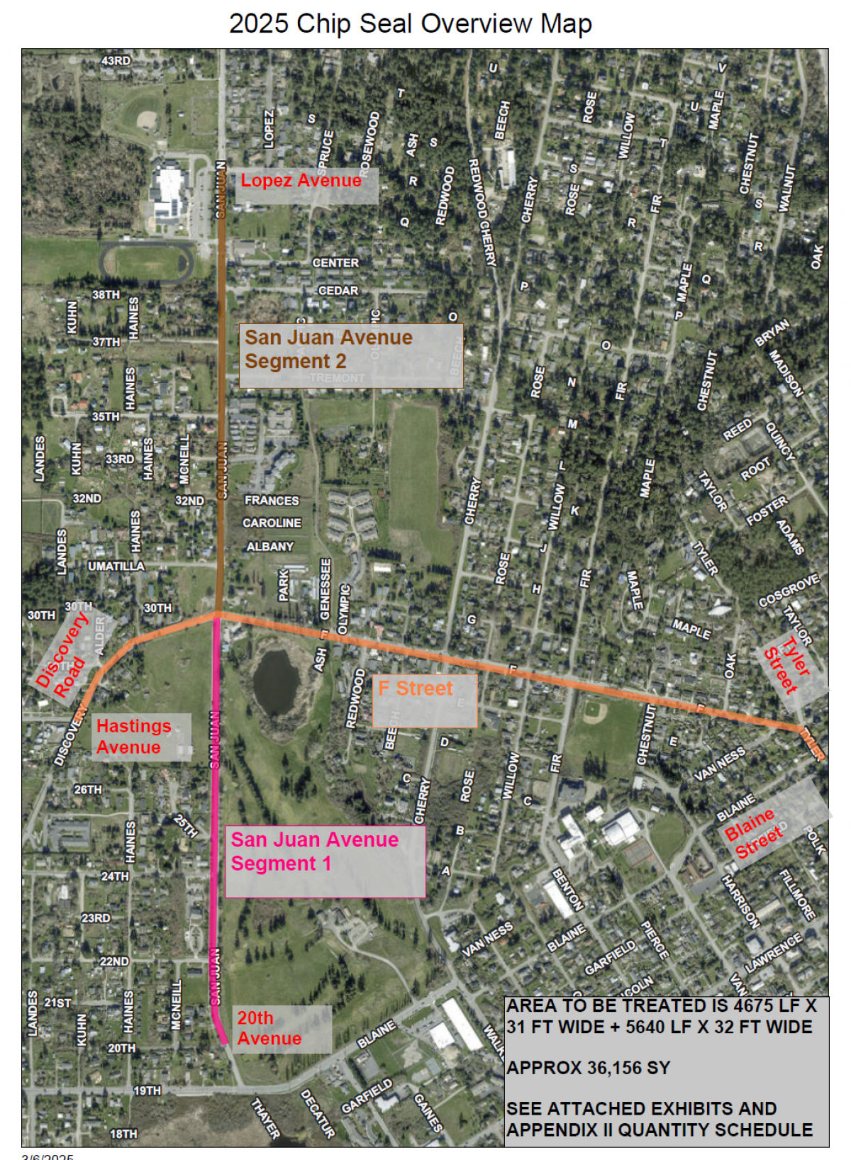Chip Seal Overview Map