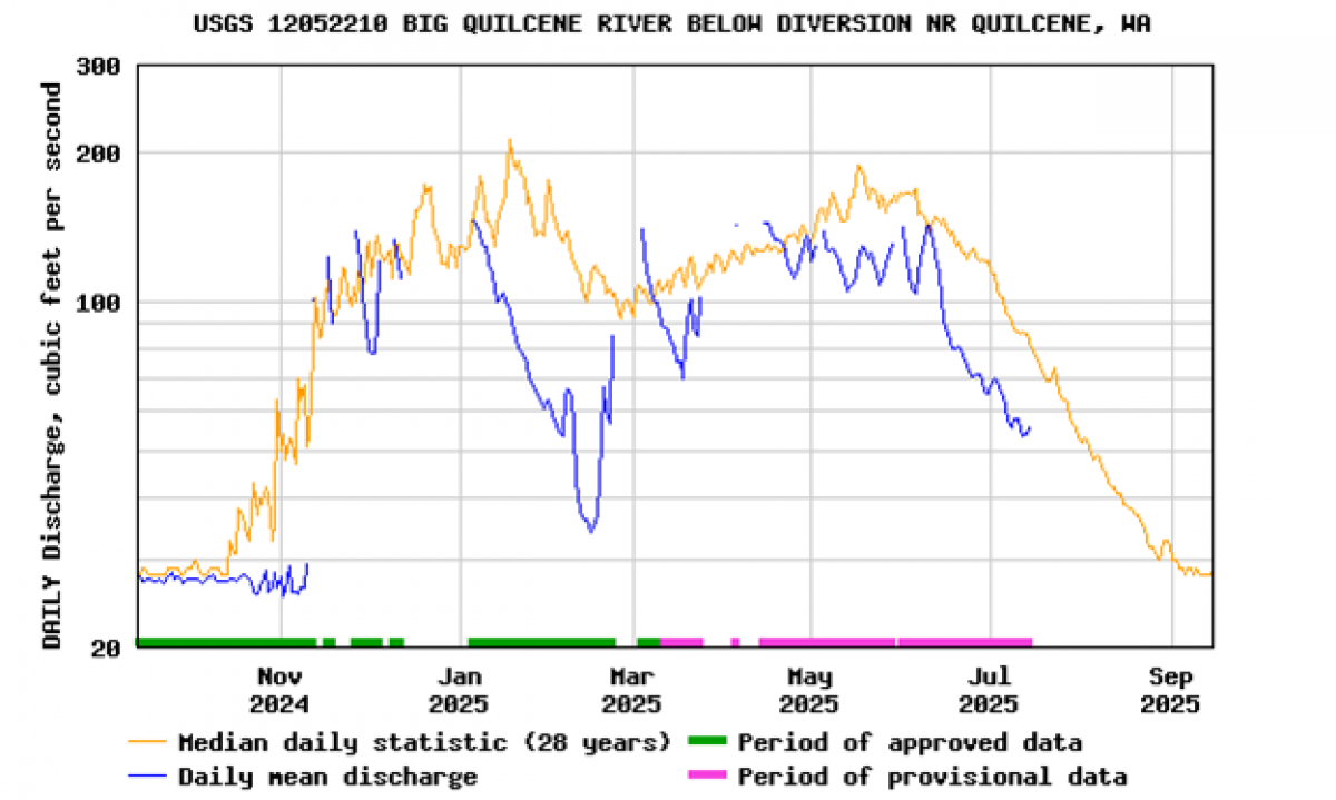 Big Quil River flow chart